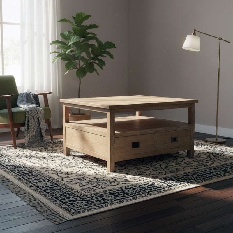 Coffee Table 2 Drawers - CT01SKS