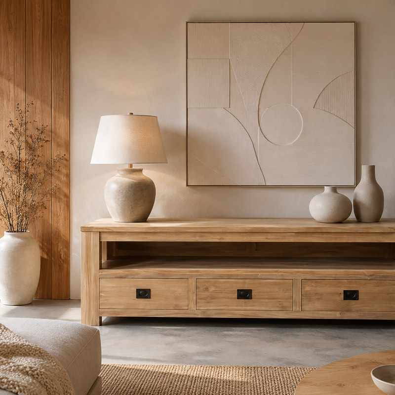 TV Stand 3 Drawers - TV01SKS